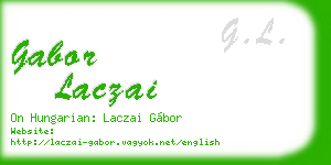 gabor laczai business card