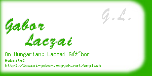 gabor laczai business card